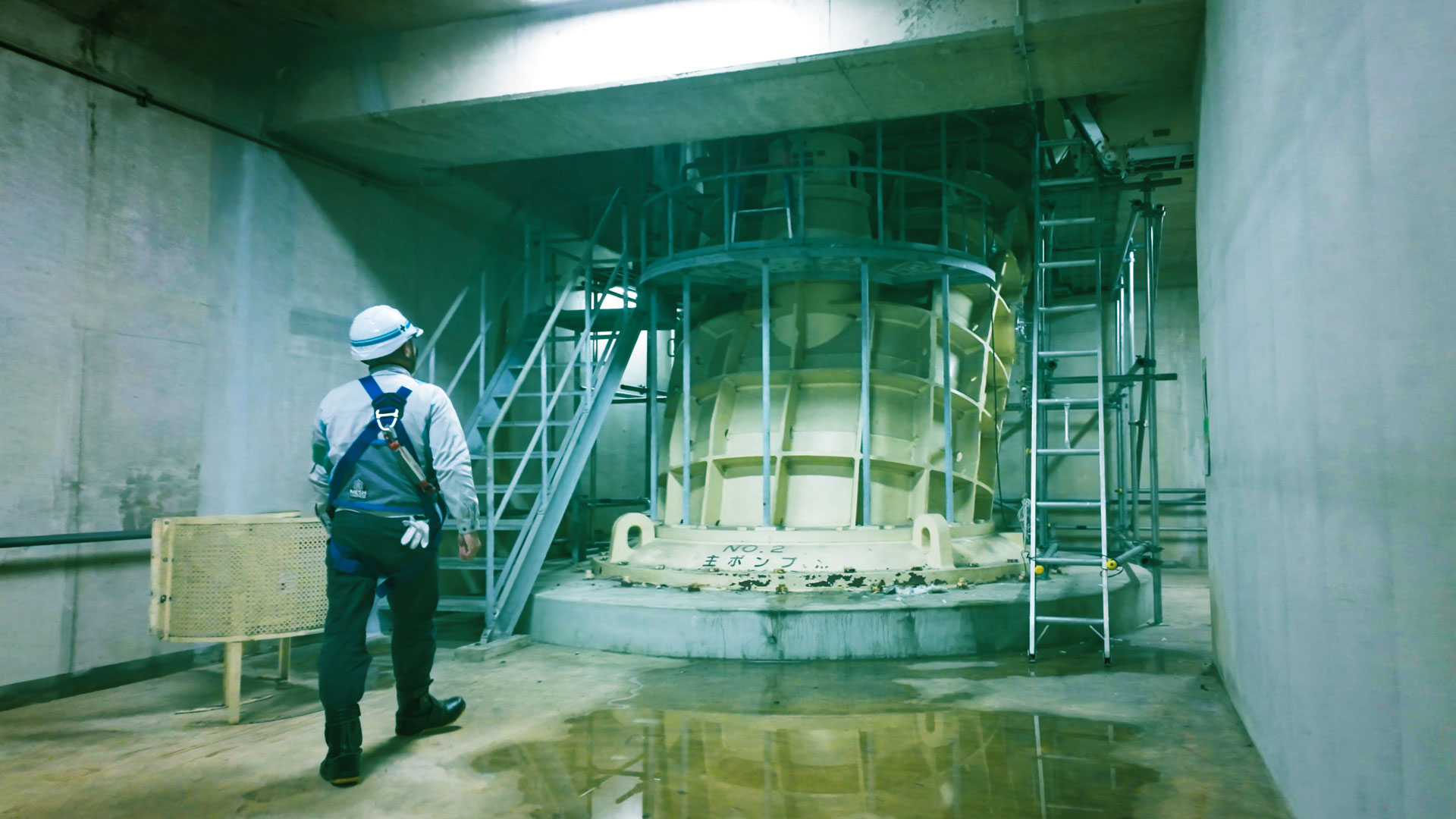 〈現場レポート〉 地域を守るポンプ場の大規模改修工事